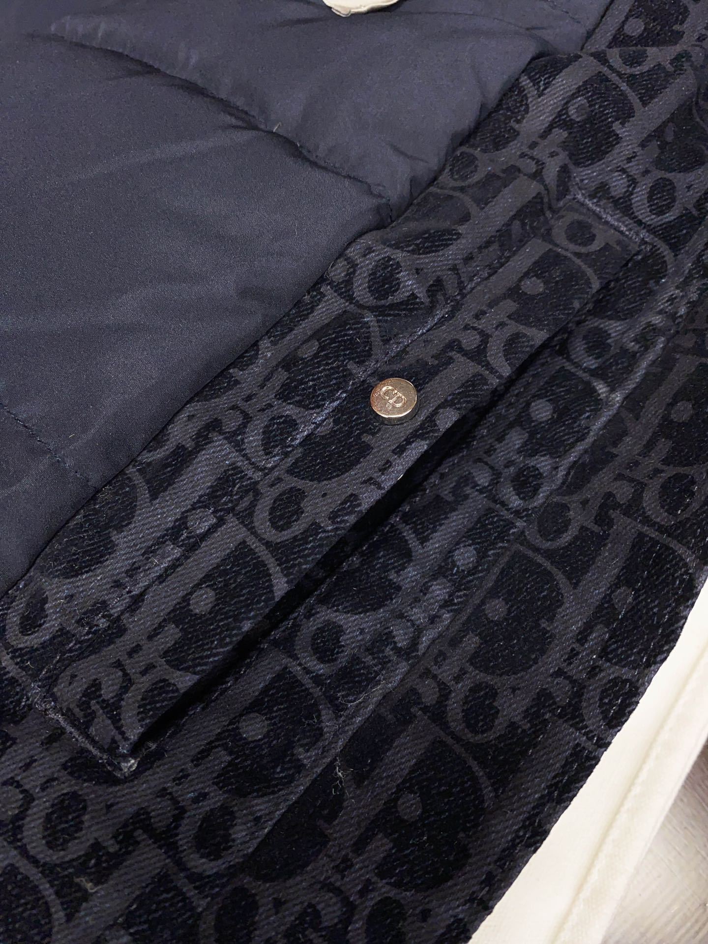 ディオール「Dior」OBLIQUE ダウンフード付きジャケット