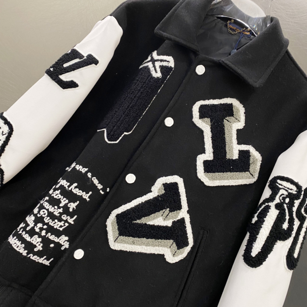 ルイ・ヴィトン「Louis Vuitton」エンブロイダリー ベースボールジャケット