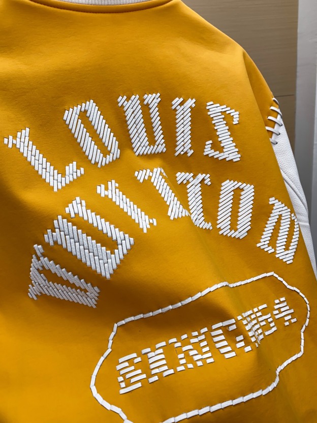 ルイ・ヴィトン「Louis Vuitton」レザー＆ナイロン ブラウゾン ジャケット