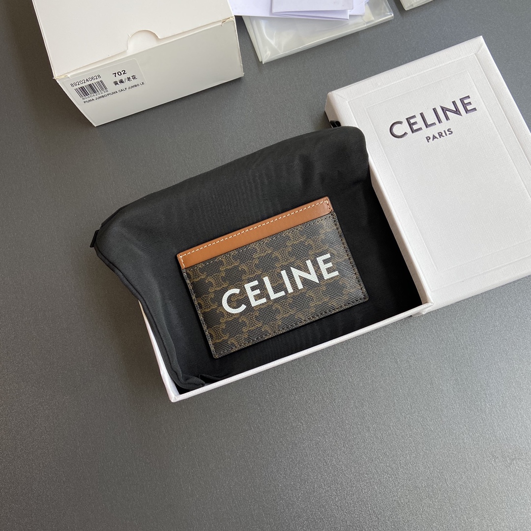 セリーヌ「Celine」TRIOMPHE モノグラム プリント カードケース