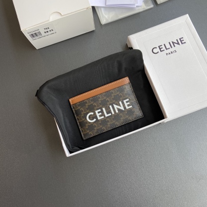 セリーヌ「Celine」TRIOMPHE モノグラム プリント カードケース