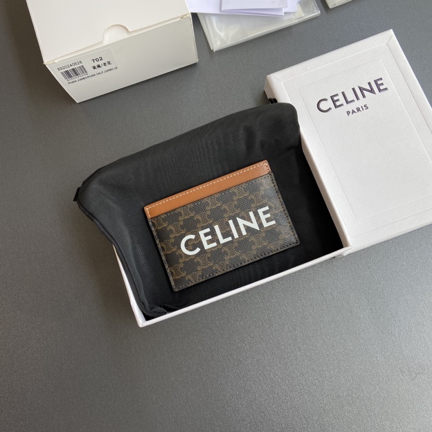 セリーヌ「Celine」TRIOMPHE モノグラム プリント カードケース