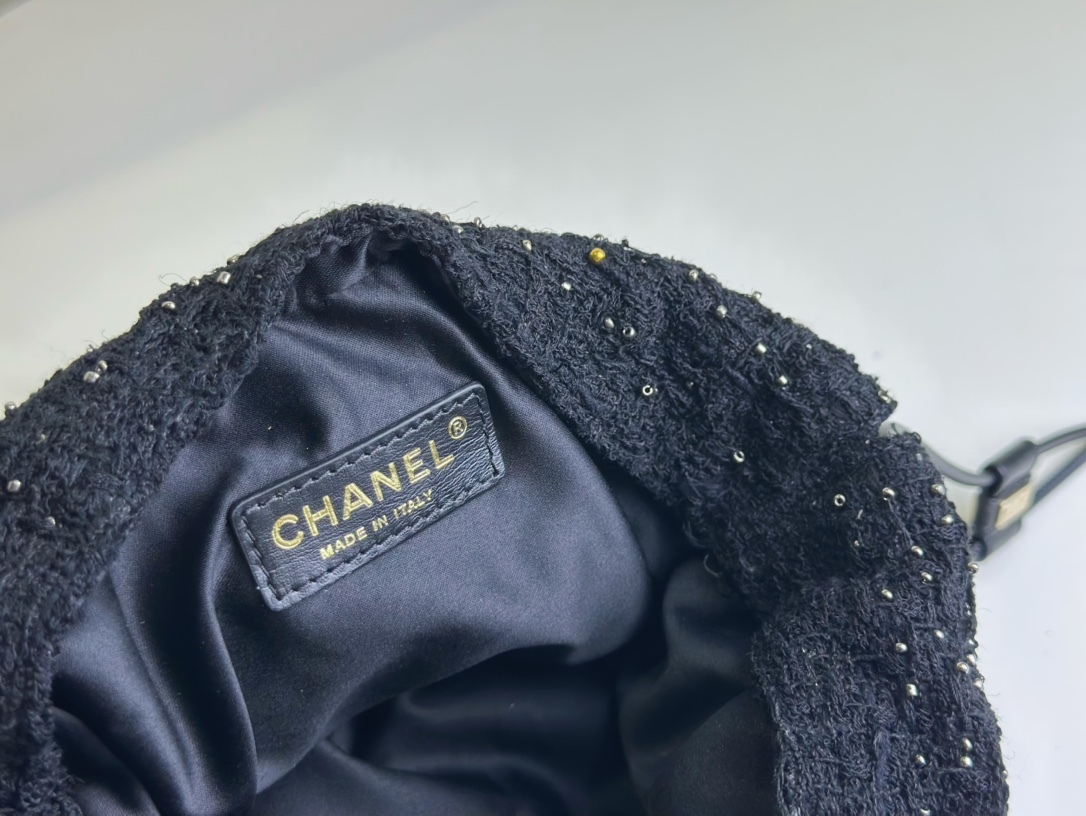 シャネル「Chanel」メティエ ダール スターライト サークル ネットバッグ