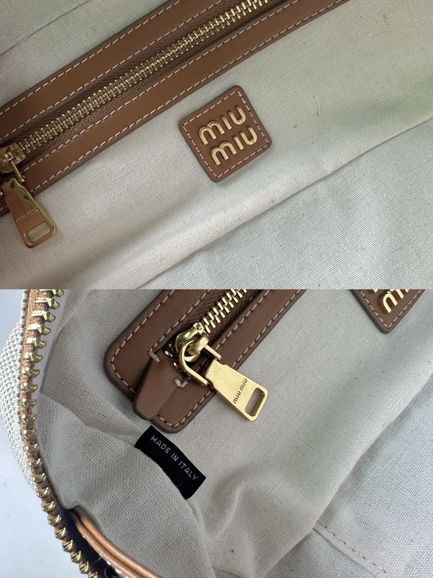 ミュウミュウ「Miu Miu」ポーリング シリーズ カンバス トートバッグ