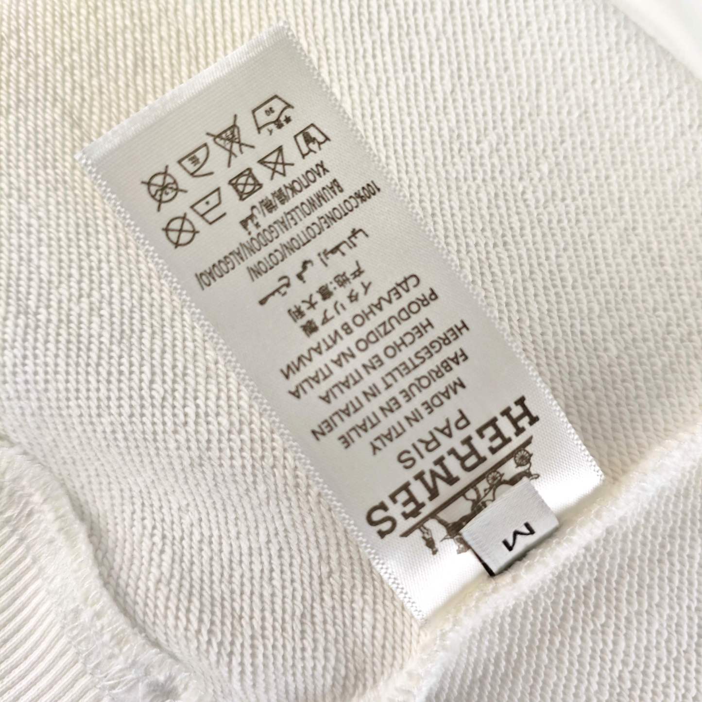 エルメス「Hermès」プリントロゴ スウェットシャツ