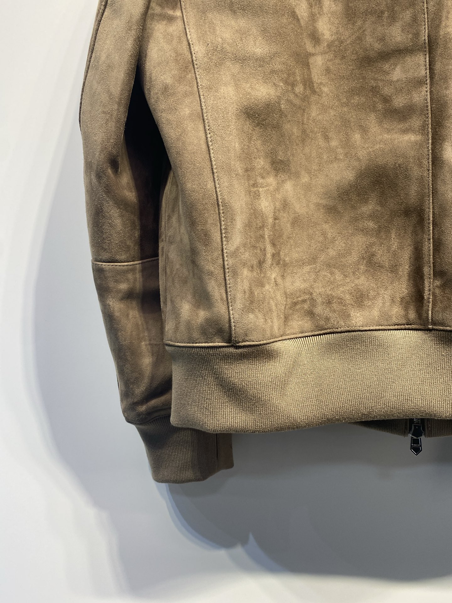 エルメス「Hermès」スウェード ライダースジャケット