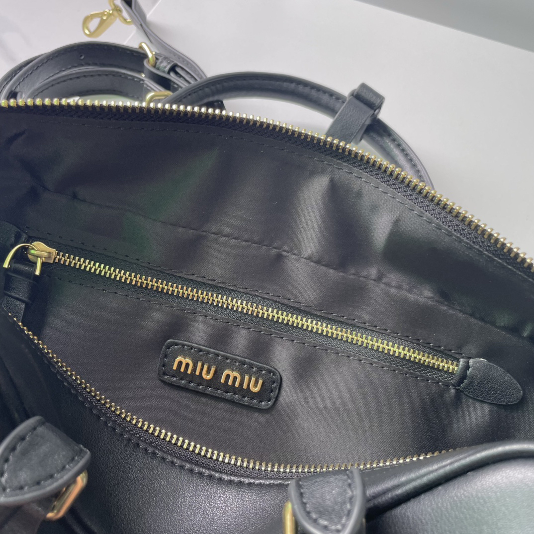 ミュウミュウ「Miu Miu」ボストンボウリングバッグレディースショルダーバッグ