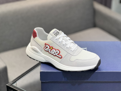 ディオール「Dior」メンズ ヒット メッシュ＆レザー スニーカー