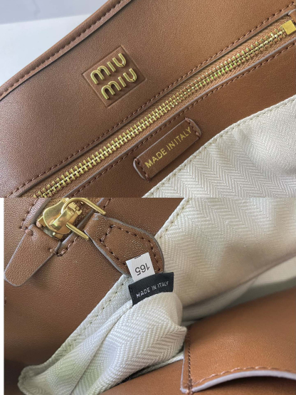 ミュウミュウ「Miu Miu」Collection Aventure Nappa レトロトートバッグ
