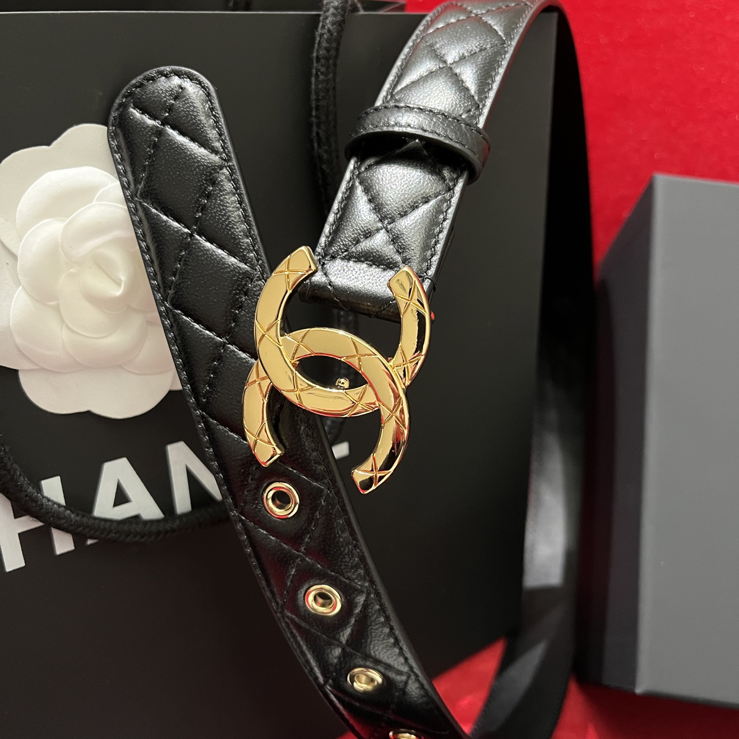シャネル「Chanel」プレミアム トゴレザーベルト / ハイエンドウエストベルト