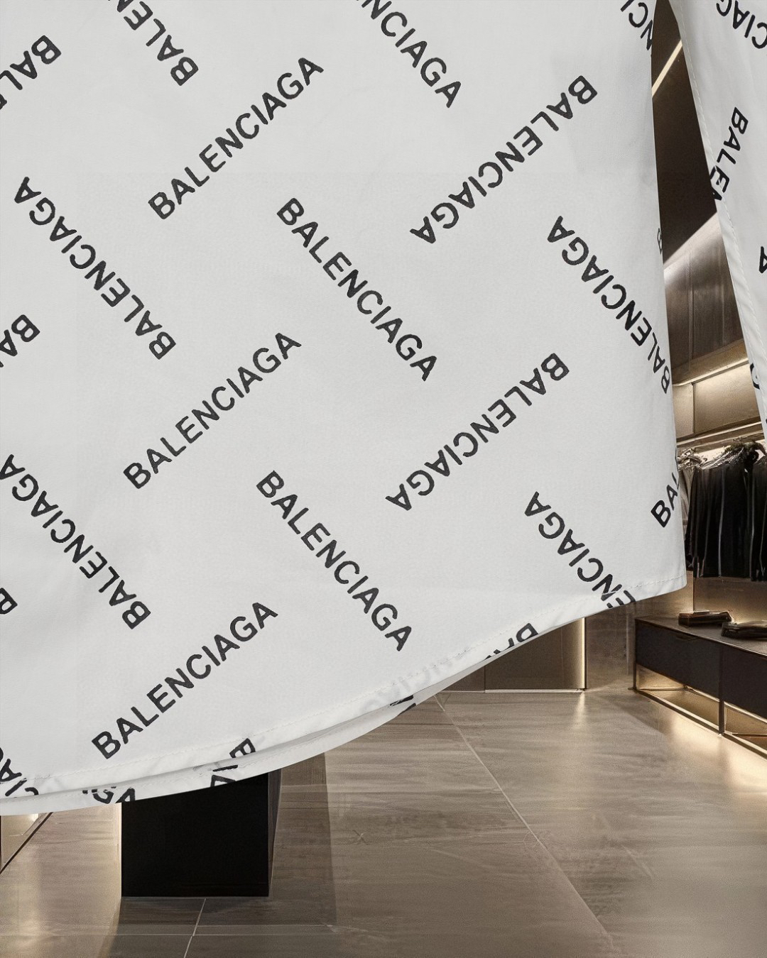 Balenciagaバレンシアガ オールオーバーロゴシャツ / ロングスリーブシャツ