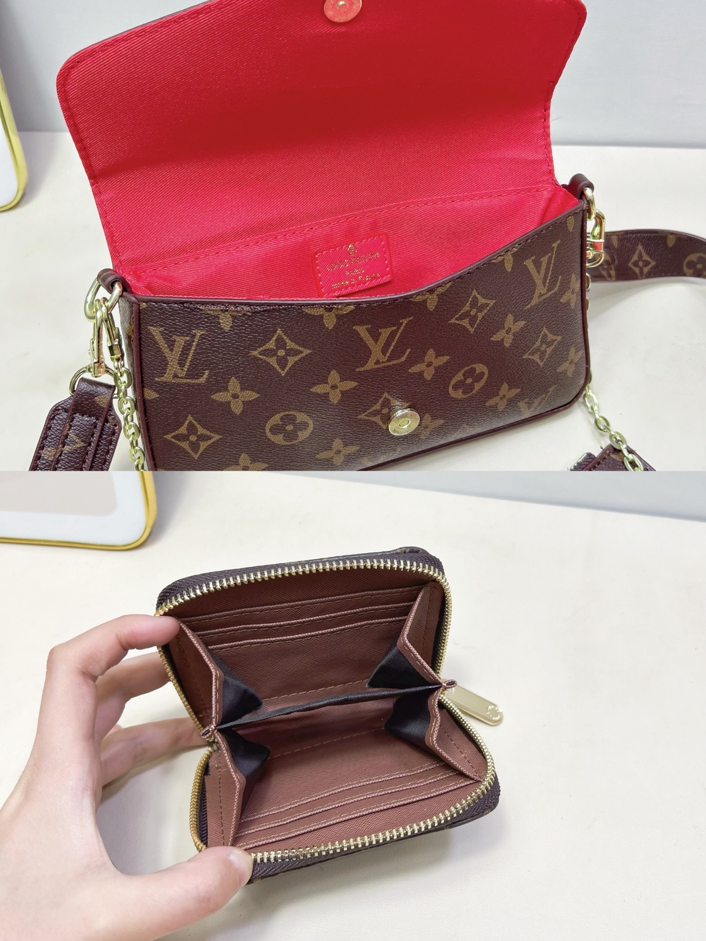 ルイ・ヴィトン「Louis Vuitton」ルイ・ヴィトン マルチポシェット アクセサリーズ 3点セット / ショルダーバッグ