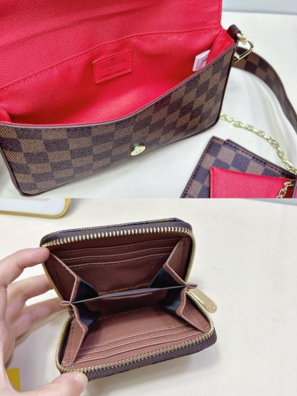 ルイ・ヴィトン「Louis Vuitton」ルイ・ヴィトン マルチポシェット アクセサリーズ 3点セット / ショルダーバッグ