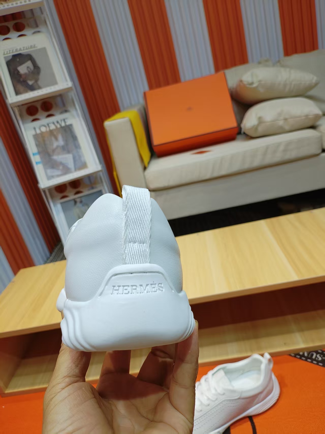 エルメス「Hermès」マスター レザースニーカー / カジュアルスニーカー