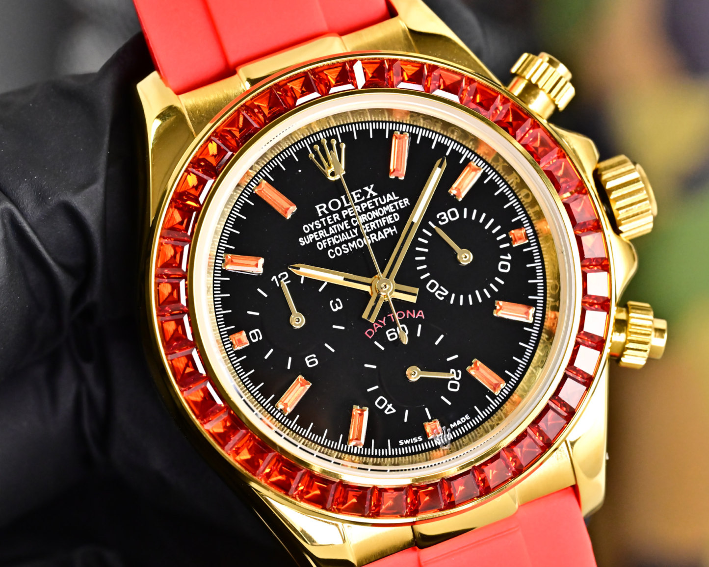 ROLEX  デイトナ スタイル クロノグラフ “サクラピンク” / カスタムウォッチ
