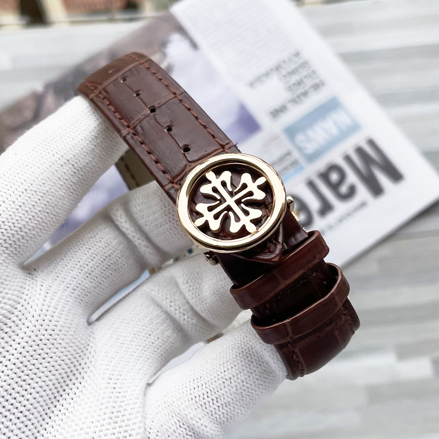 Patek Philippe パテック・フィリップ スタイル トノー型 オートマティック メンズ腕時計 / 機械式腕時計