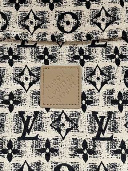 ルイ・ヴィトン「Louis Vuitton」モノグラム柄 ジャカード フリップカラー ジャケット / ワークジャケット