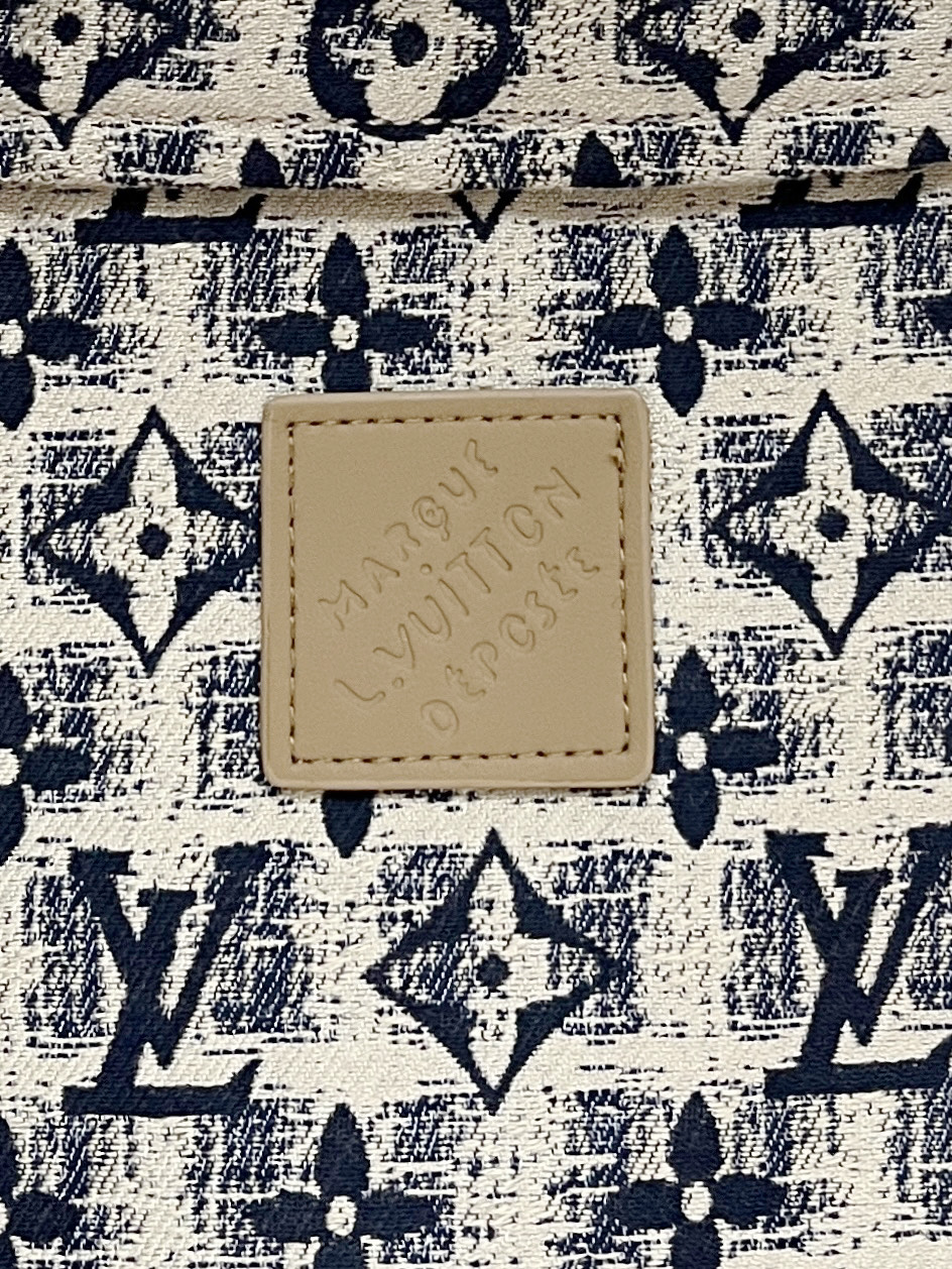 ルイ・ヴィトン「Louis Vuitton」モノグラム柄 ジャカード フリップカラー ジャケット / ワークジャケット