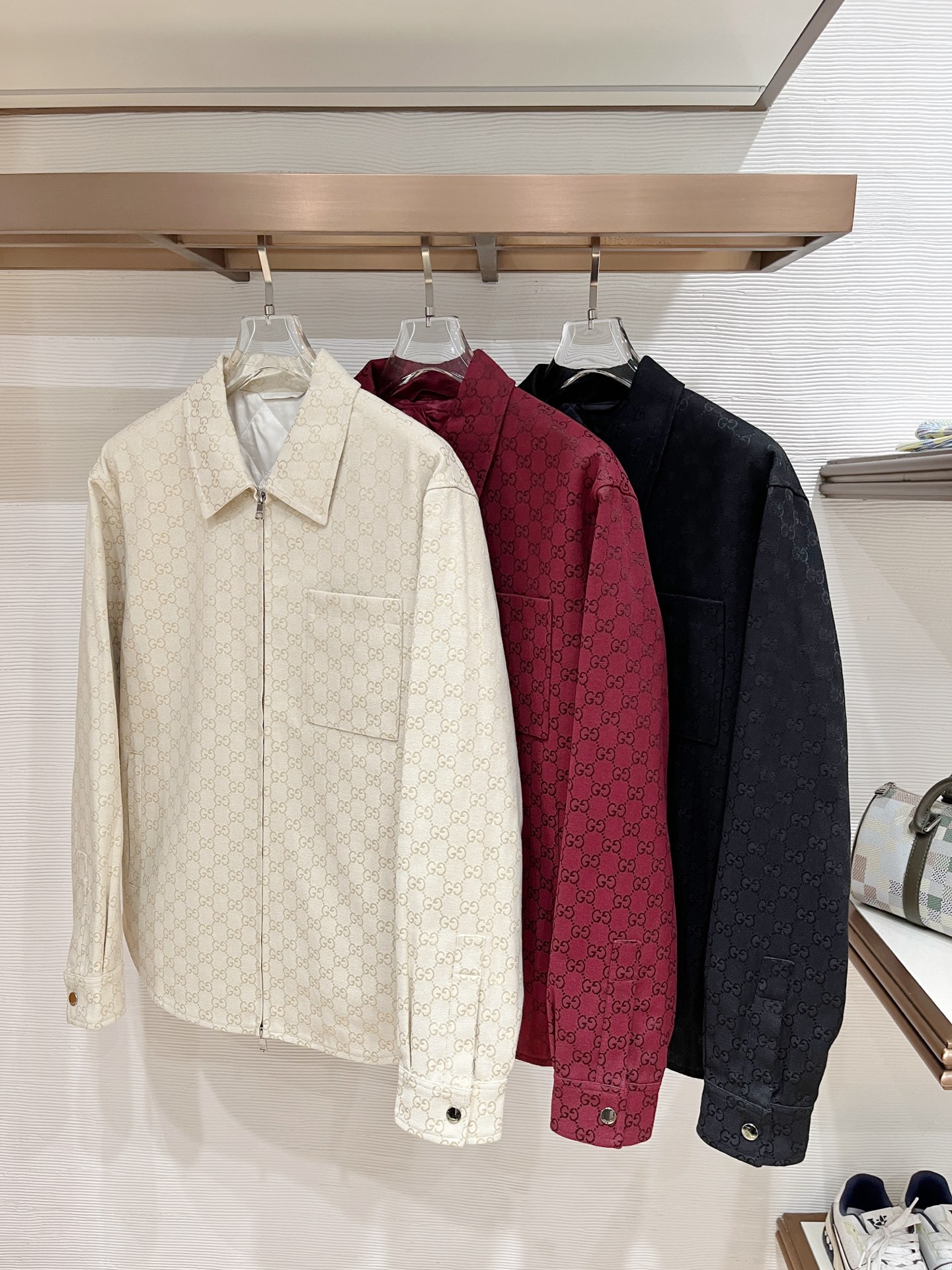 グッチ「Gucci」グッチ GGジャカード フリップカラー ジャケット / メンズ アウター