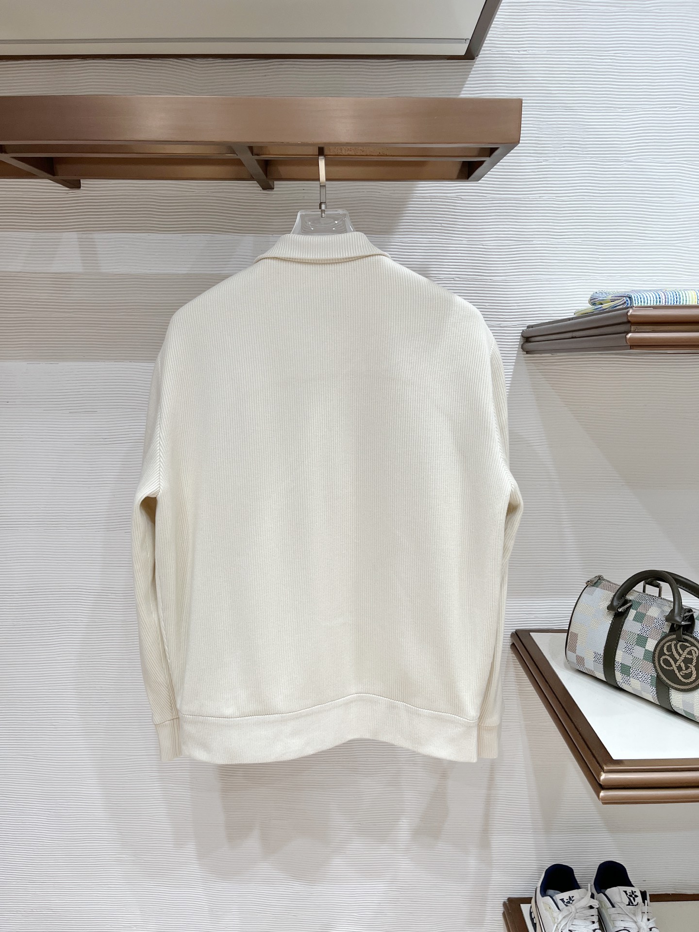 プラダ「Prada」プラダ リブニット スタンドカラー ジップアップジャケット / メンズ ニットアウター