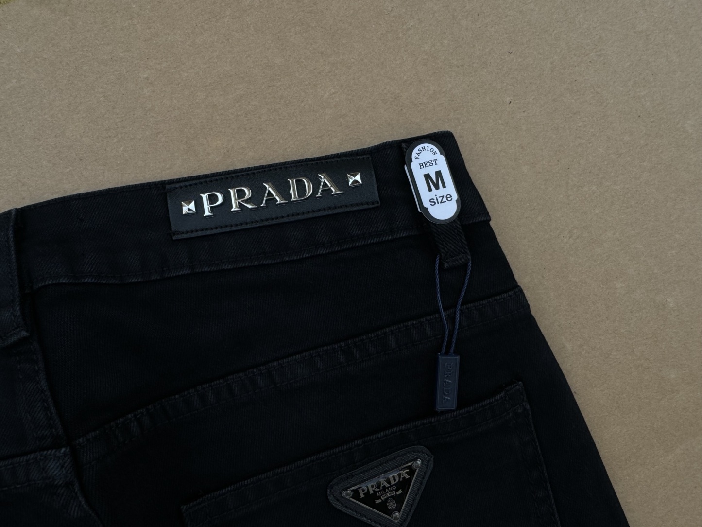 PRADA & プラダ ミニマル ストレート ストレッチパンツ / ロングパンツ