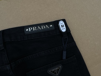 PRADA & プラダ ミニマル ストレート ストレッチパンツ / ロングパンツ