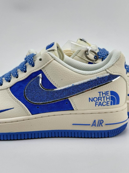 「コラボモデル」The North Face x Nike  Air Force 1 Low 07 'White Royal Blue' スモールスウッシュ スニーカー