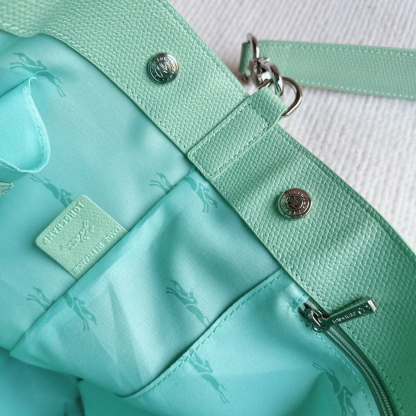 ロンシャン「Longchamp」ロンシャン ル ロゾー 竹節ショルダーバッグ レザートート