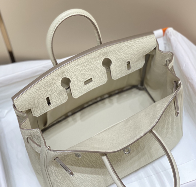 エルメス「Hermès」 Birkin 30 トゴレザー ツートンカラー ショルダーバッグ（シルバーハードウェア）
