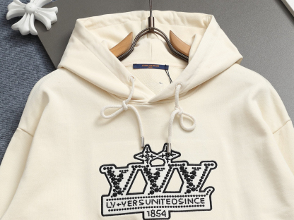 ルイ・ヴィトン「Louis Vuitton」フード付きコットンパーカー(ユニセックス)