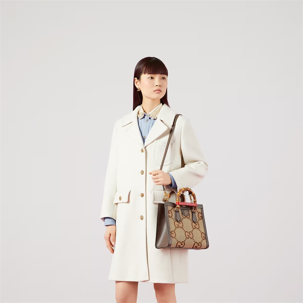 グッチ「Gucci」 〔グッチ ダイアナ〕ジャンボGG スモール トートバッグ