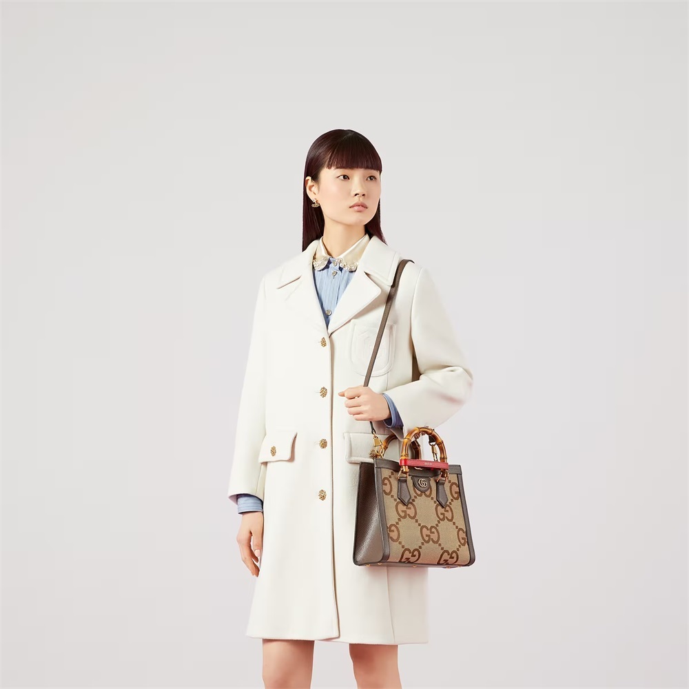 グッチ「Gucci」 〔グッチ ダイアナ〕ジャンボGG スモール トートバッグ