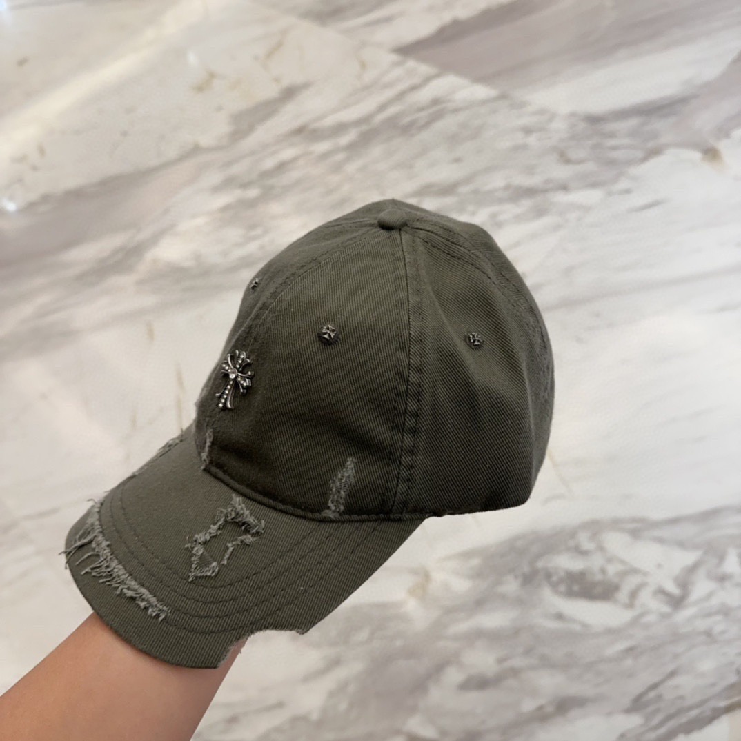 クロムハーツ「Chrome Hearts」ヴィンテージ ディストレス キャップ