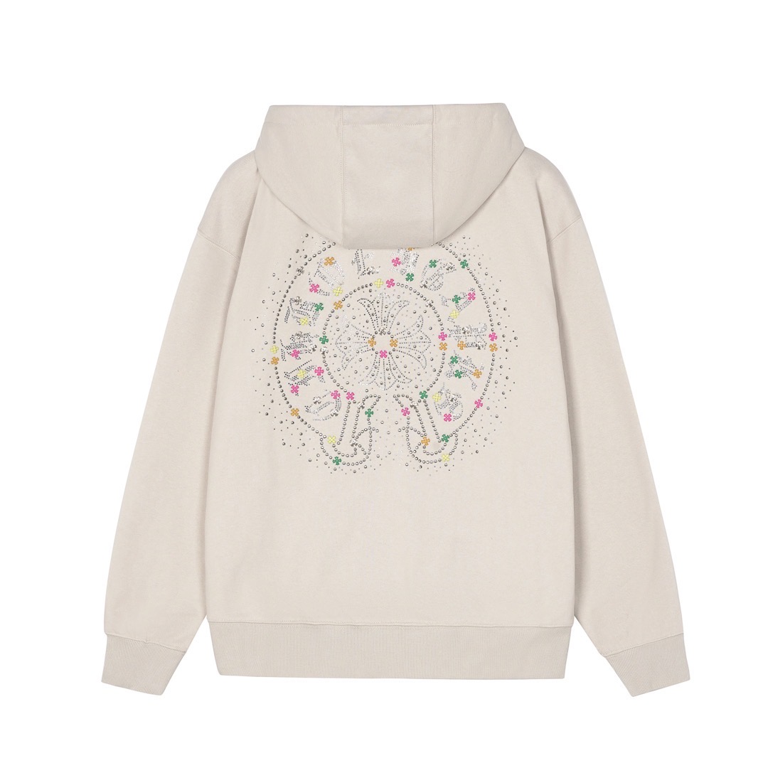 クロムハーツ「Chrome Hearts」秋冬ロングスリーブ ジップアップフーディ - ユニセックス