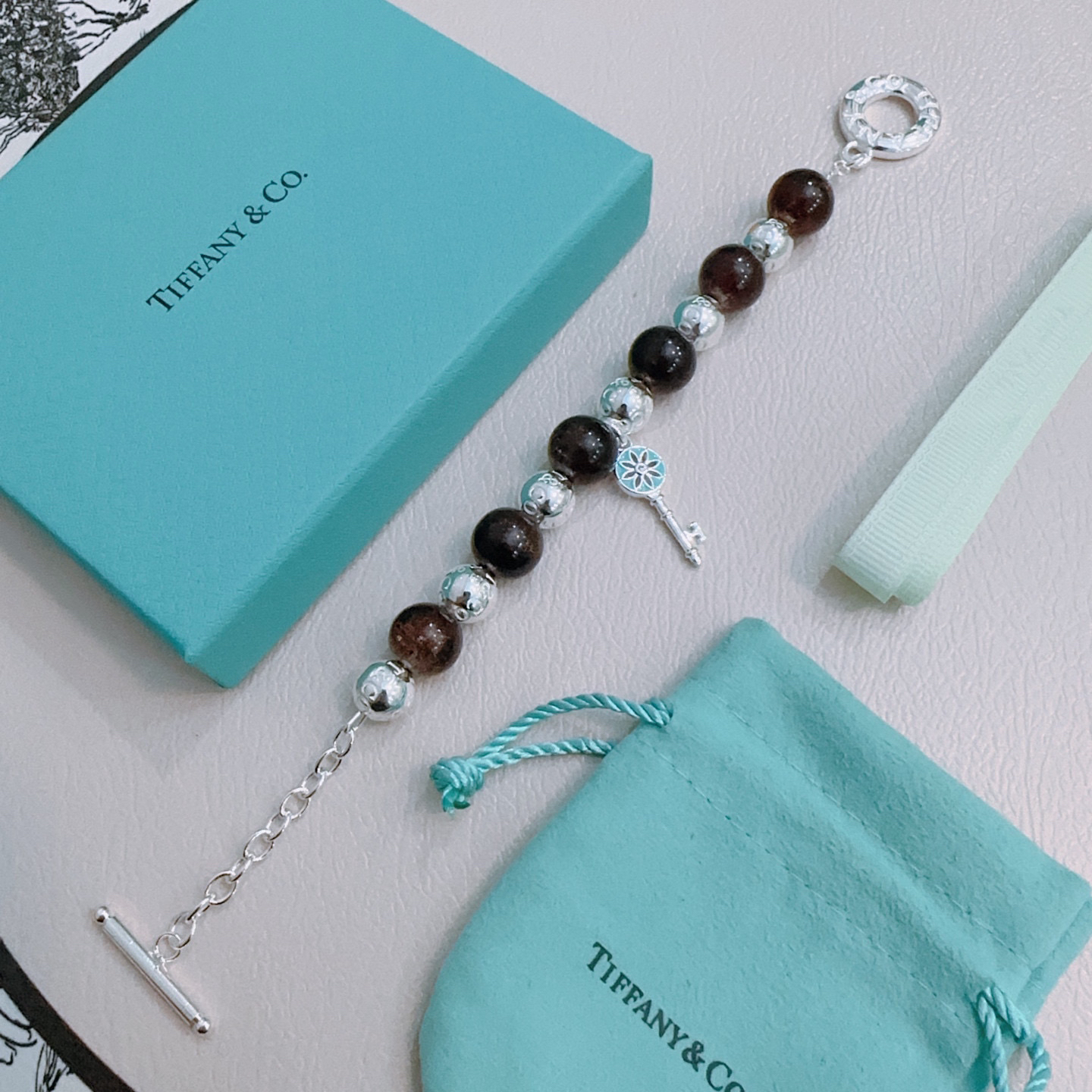ティファニー「Tiffany & Co.」ポリッシュドシルバーリンク ブレスレット