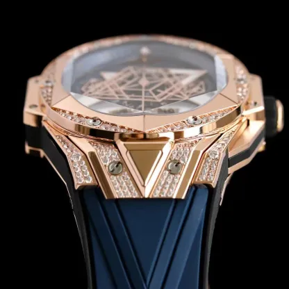 ウブロ「Hublot」ビッグバン サンブルー II タトゥー クロノグラフ腕時計45MM