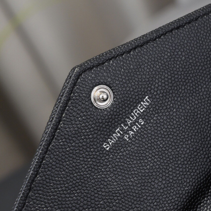 サンローラン「Saint Laurent」カサンドラ マトラッセ ラージ フラップウォレット