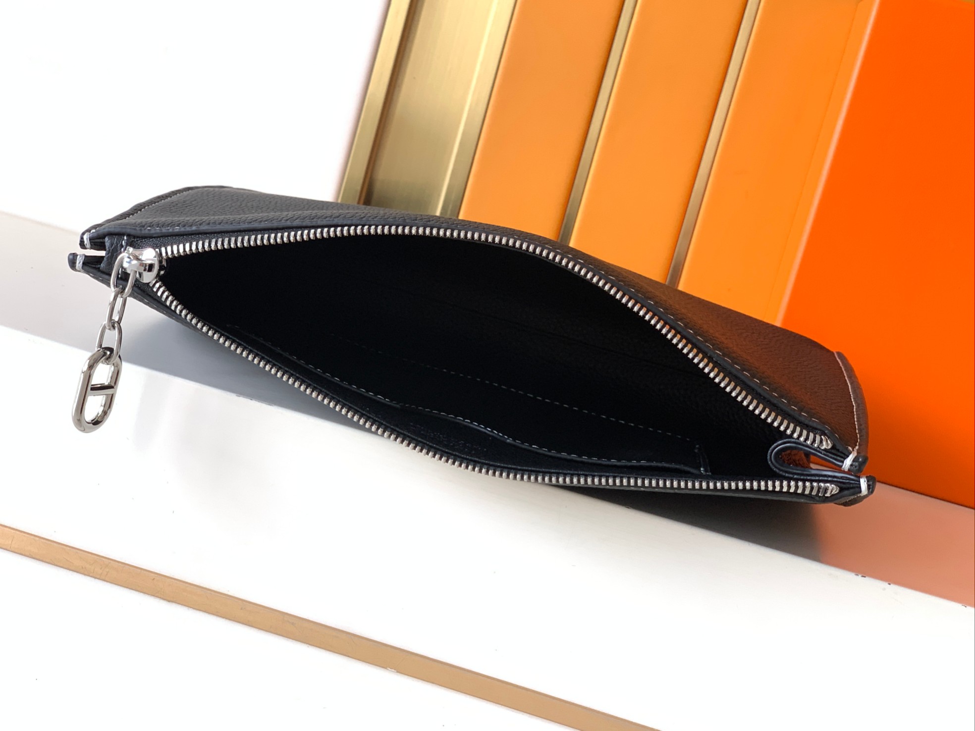 エルメス「Hermès」エルメス レザーハンドバッグ / クラッチバッグ 