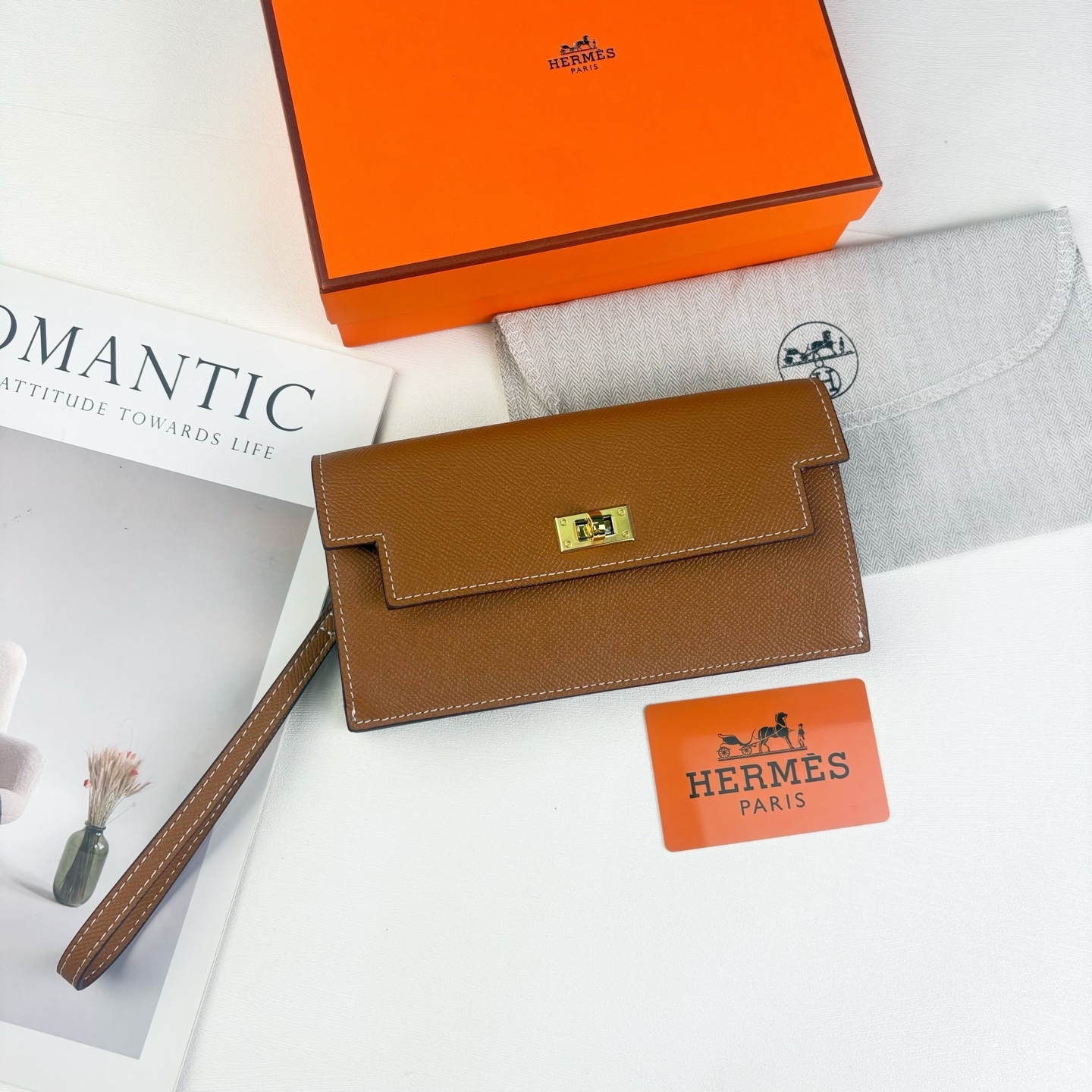エルメス「Hermès」Kelly ポケット長財布 10色