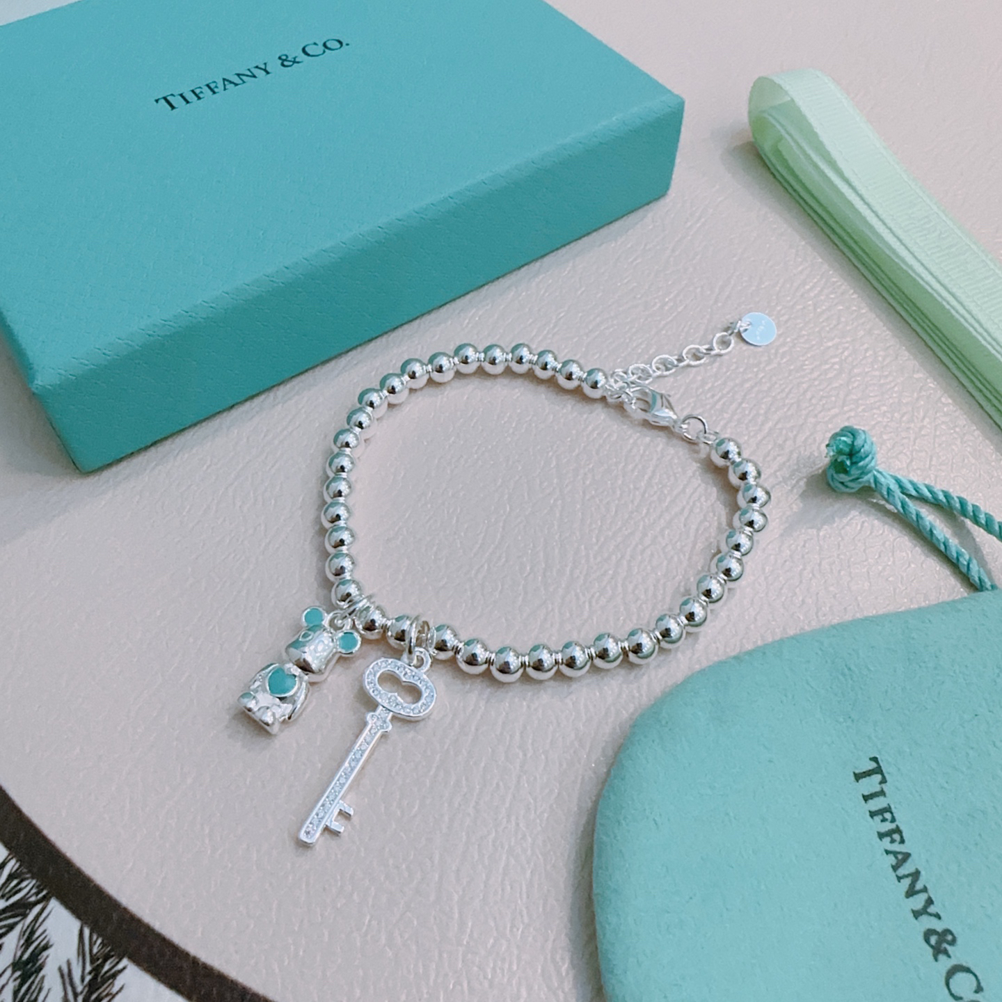 ティファニー「Tiffany & Co.」ポリッシュドシルバーリンク ブレスレット