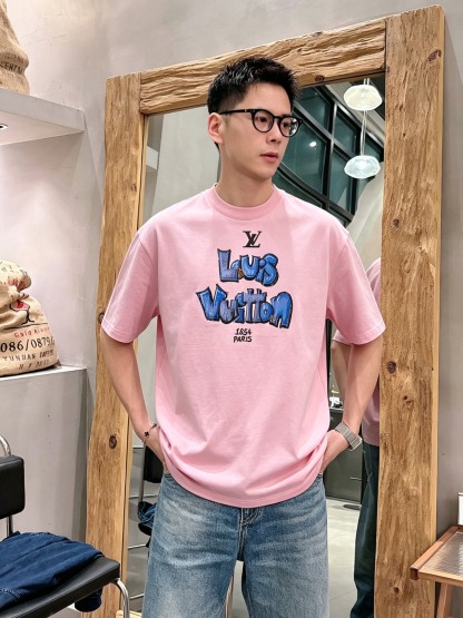 ルイ・ヴィトン「Louis Vuitton」ロゴプリントTシャツ / ショートスリーブ クルーネック