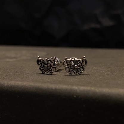 クロムハーツ「Chrome Hearts」クロムハーツ バタフライフラワーピアス S925 ユニセックス ピアス