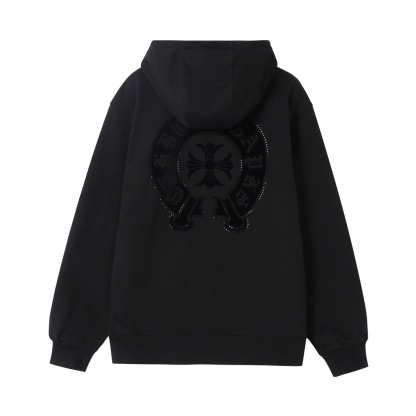 クロムハーツ「Chrome Hearts」秋冬ロングスリーブ ジップアップフーディ - ユニセックス