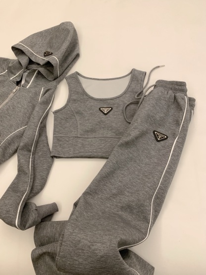 プラダ「Prada」レディース カジュアルスポーツセット【3点セット】