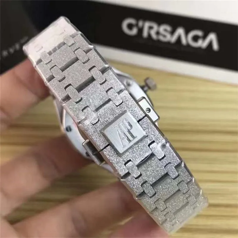 オーデマ ピゲ「Audemars Piguet」ロイヤルオーク ダブルバランスホイール オープンワーク フロストゴールド メンズウォッチ41MM