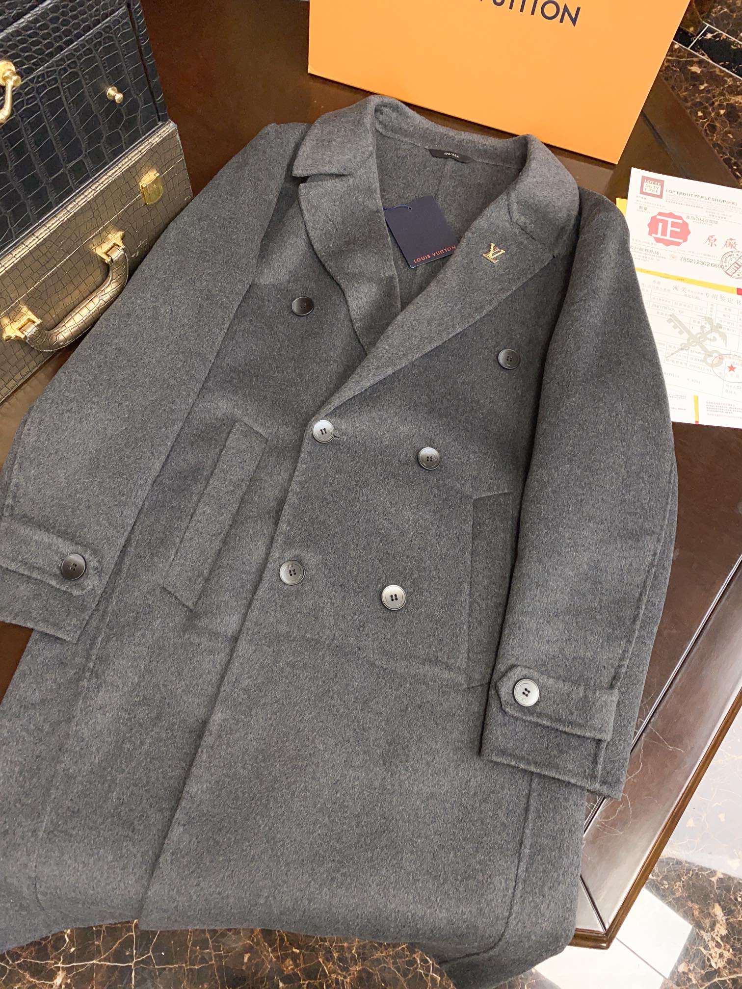 ルイ・ヴィトン「Louis Vuitton」メンズ カシミア オーバーコート
