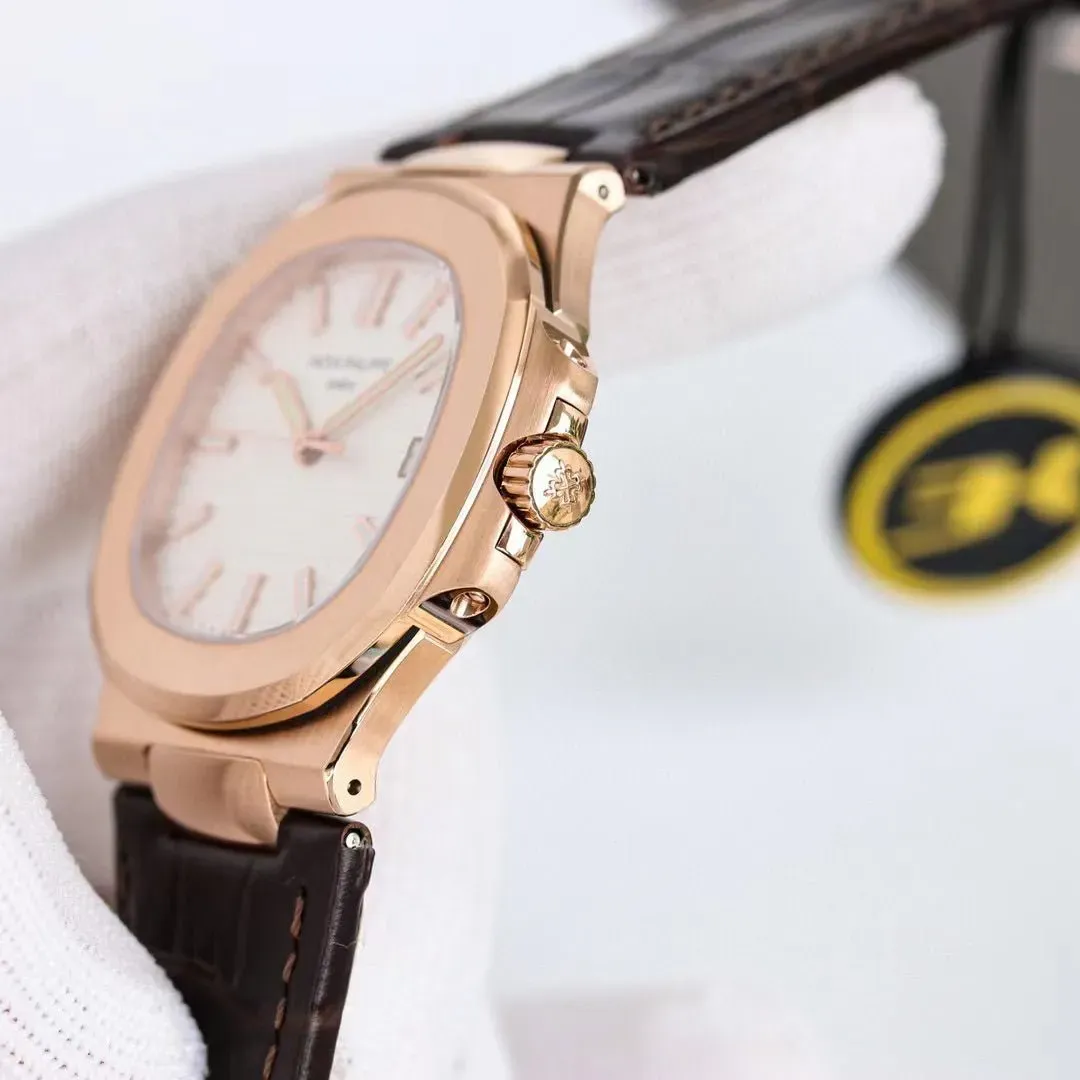 パテック フィリップ「Patek Philippe」ナチュラル ゴムベルトモデル メンズ腕時計40MM