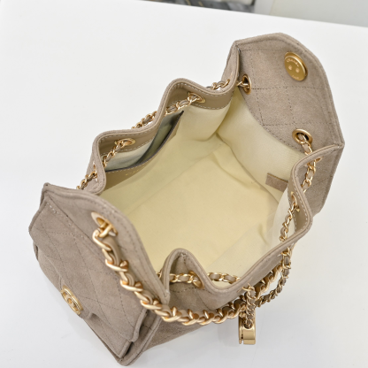 シャネル「Chanel」シャネル 25C スエード×カーフスキン ホーボーバッグ / ショルダーバッグ