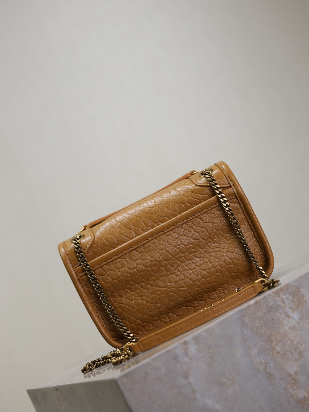 2026サンローラン「Saint Laurent NIKI ミニ グレインドラムスキン チェーンショルダーバッグ