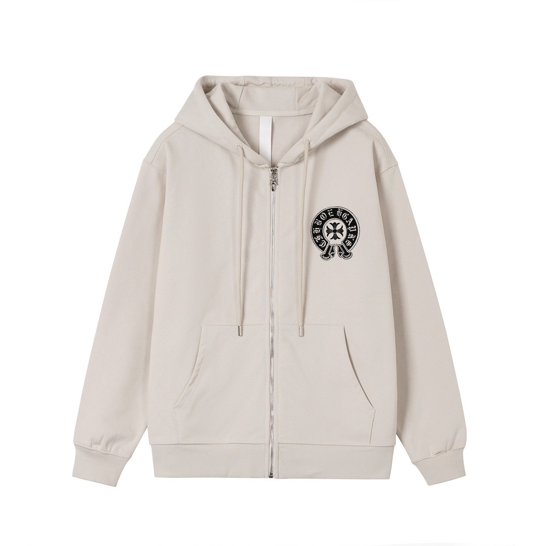 クロムハーツ「Chrome Hearts」秋冬ロングスリーブ ジップアップフーディ - ユニセックス